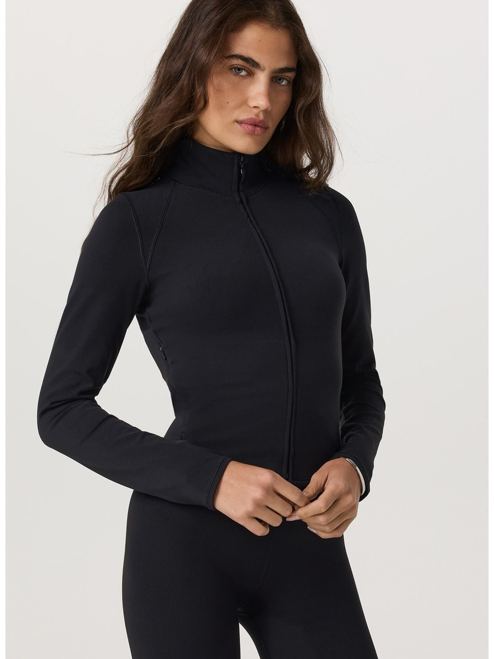 Vuori Black Full-Zip Stretch Utility Jacket